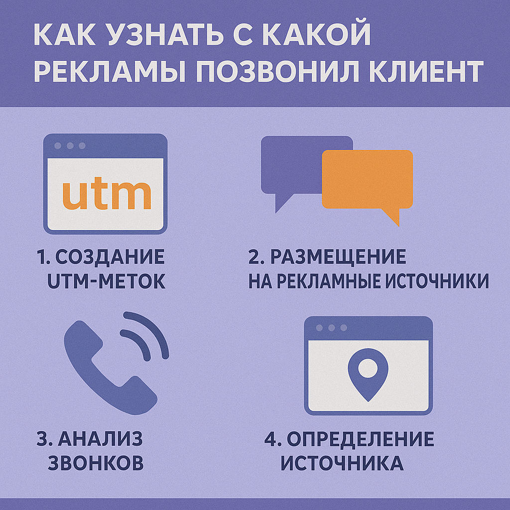 Как узнать с какой рекламы позвонил клиент